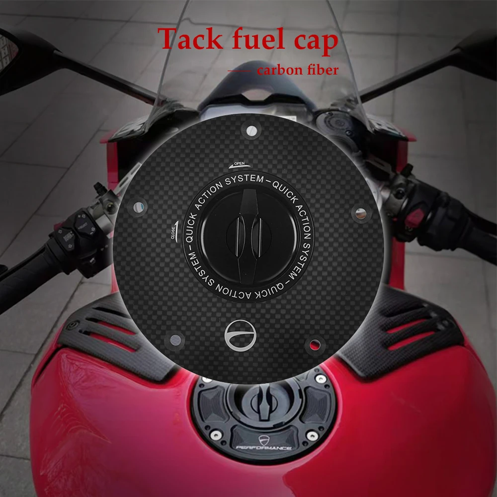 Быстросъемный бак для мотоцикла топливные газовые крышки из углеродного волокна - Фото №1