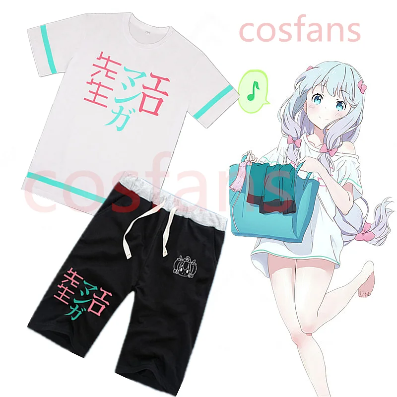 Аниме &quotEromanga Sensei&quot футболки Sagiri Izumi костюмы для косплея Летние Шорты