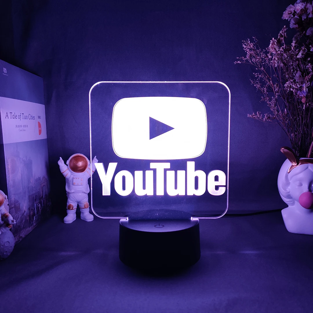 Крутая иллюзионная лампа с 3d-логотипом идеальное украшение для прямой