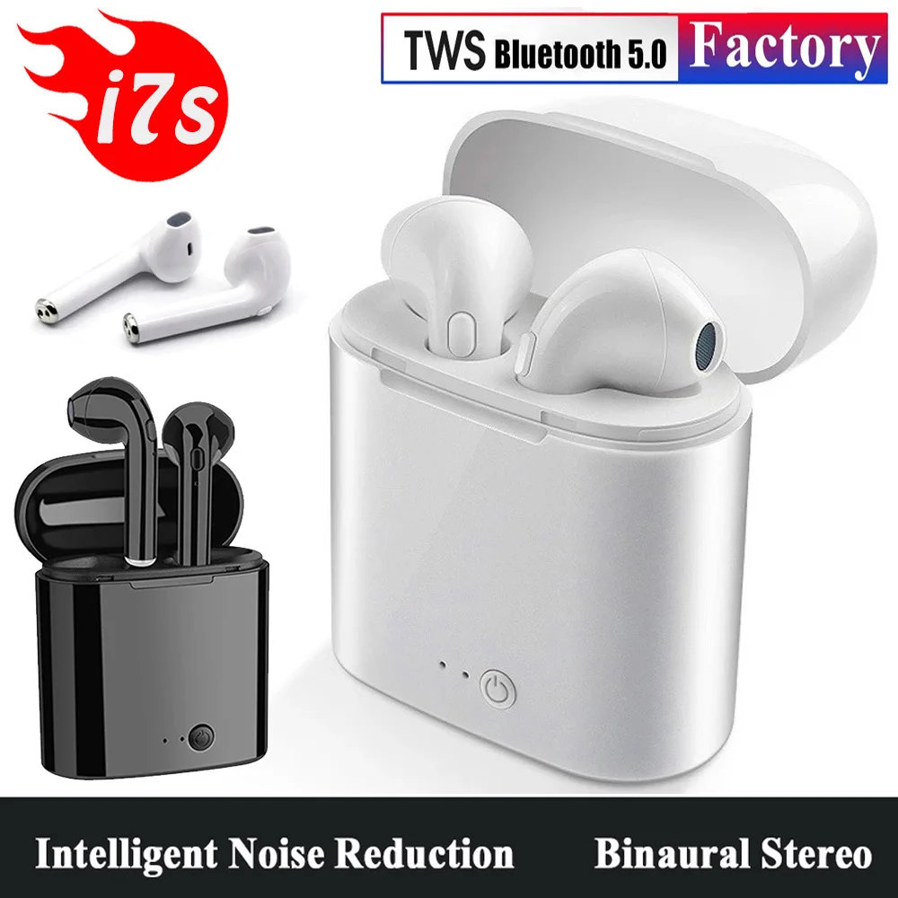 

Original I7S TWS Bluetooth Earphone Wireless Mini Headset Gaming Headphones Stereo With Microphone For Smart Phone Huawei Xiaomi
