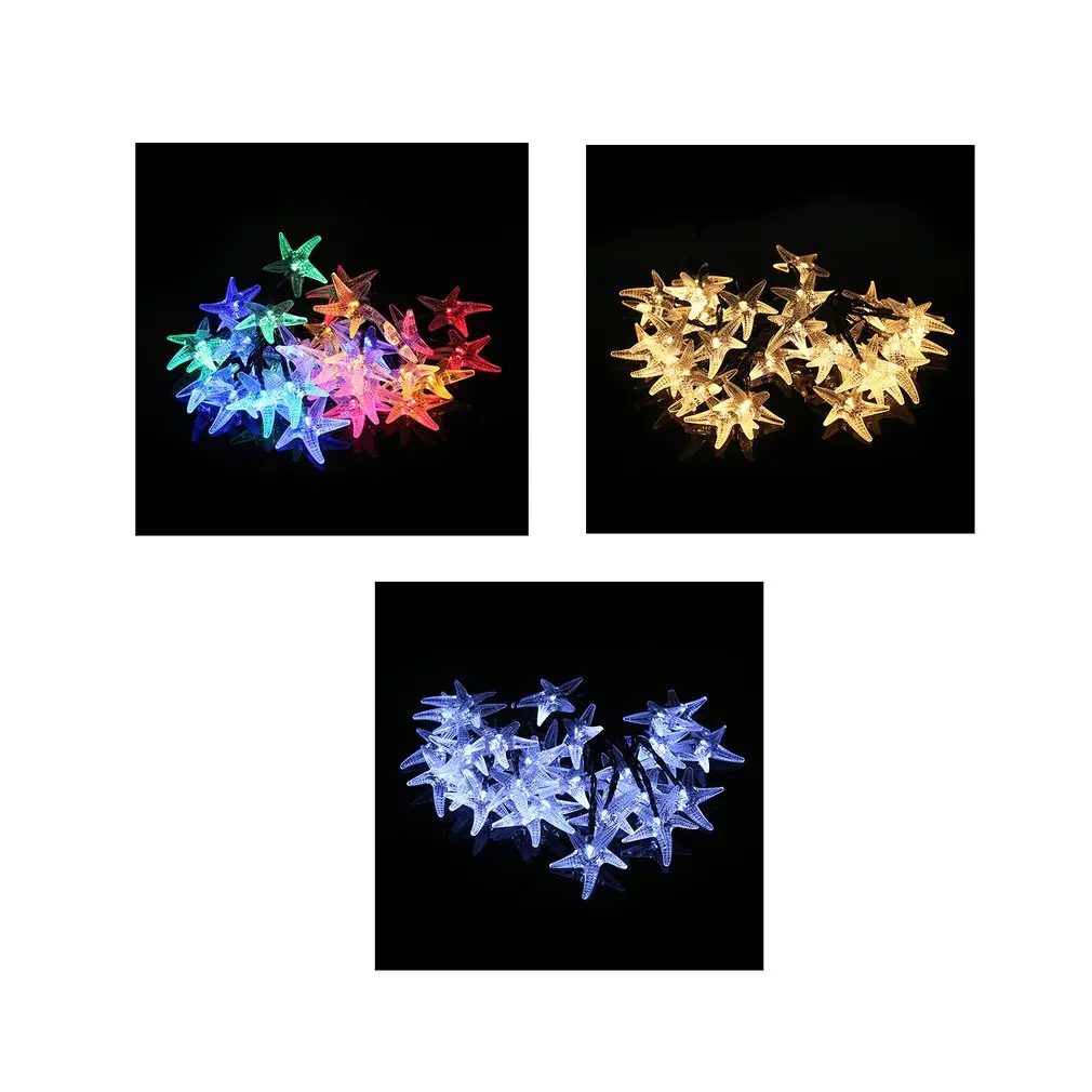 

butterfly Christmas tree starfish takraw ball string light fairy solar power garland outdoor garden party patio courtyard street