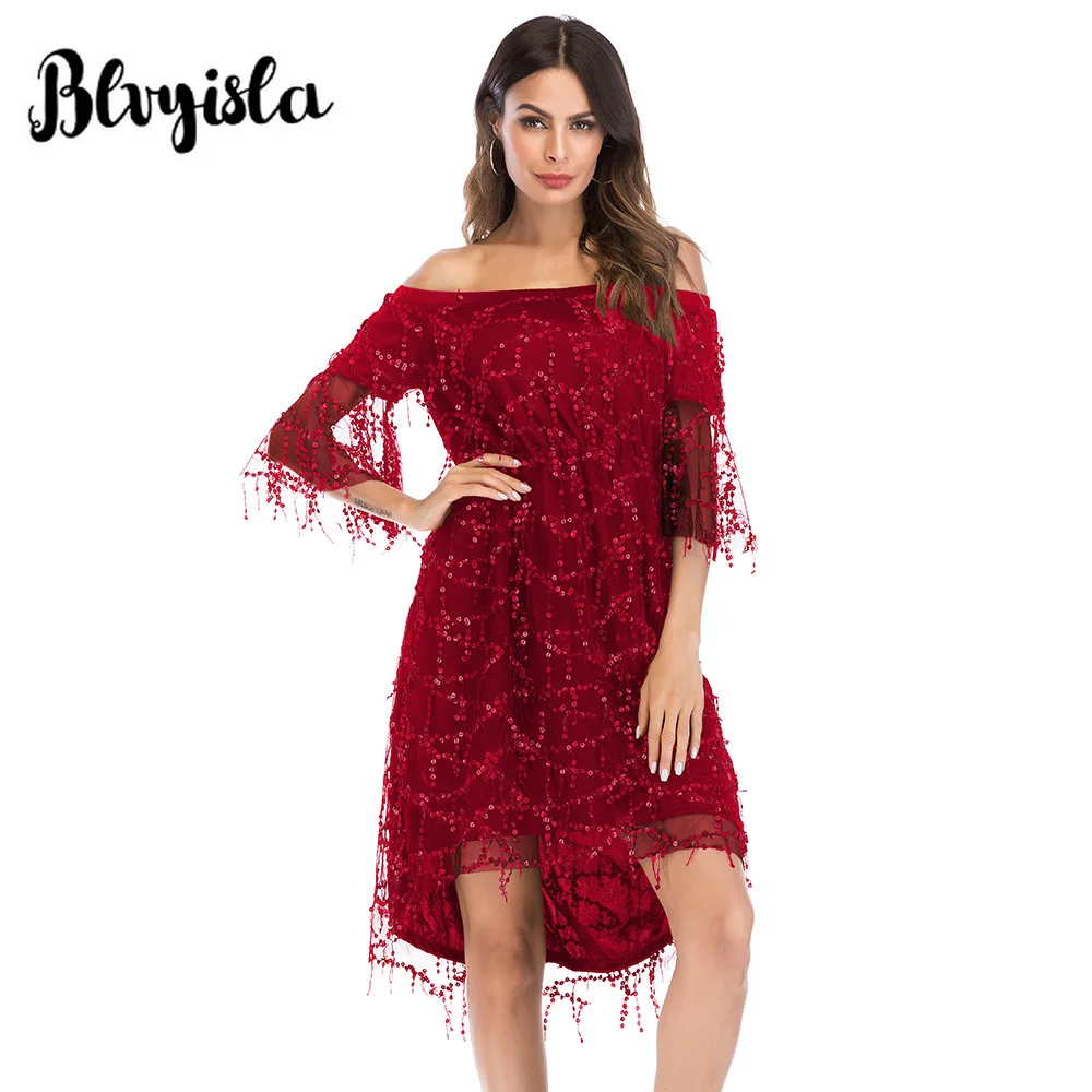 Женское мини-платье Blvyisla повседневное летнее платье с коротким рукавом и
