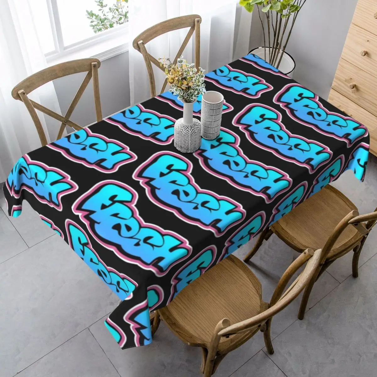 Скатерть с рисунком на заказ украшения покрытие стола из полиэстера открытом