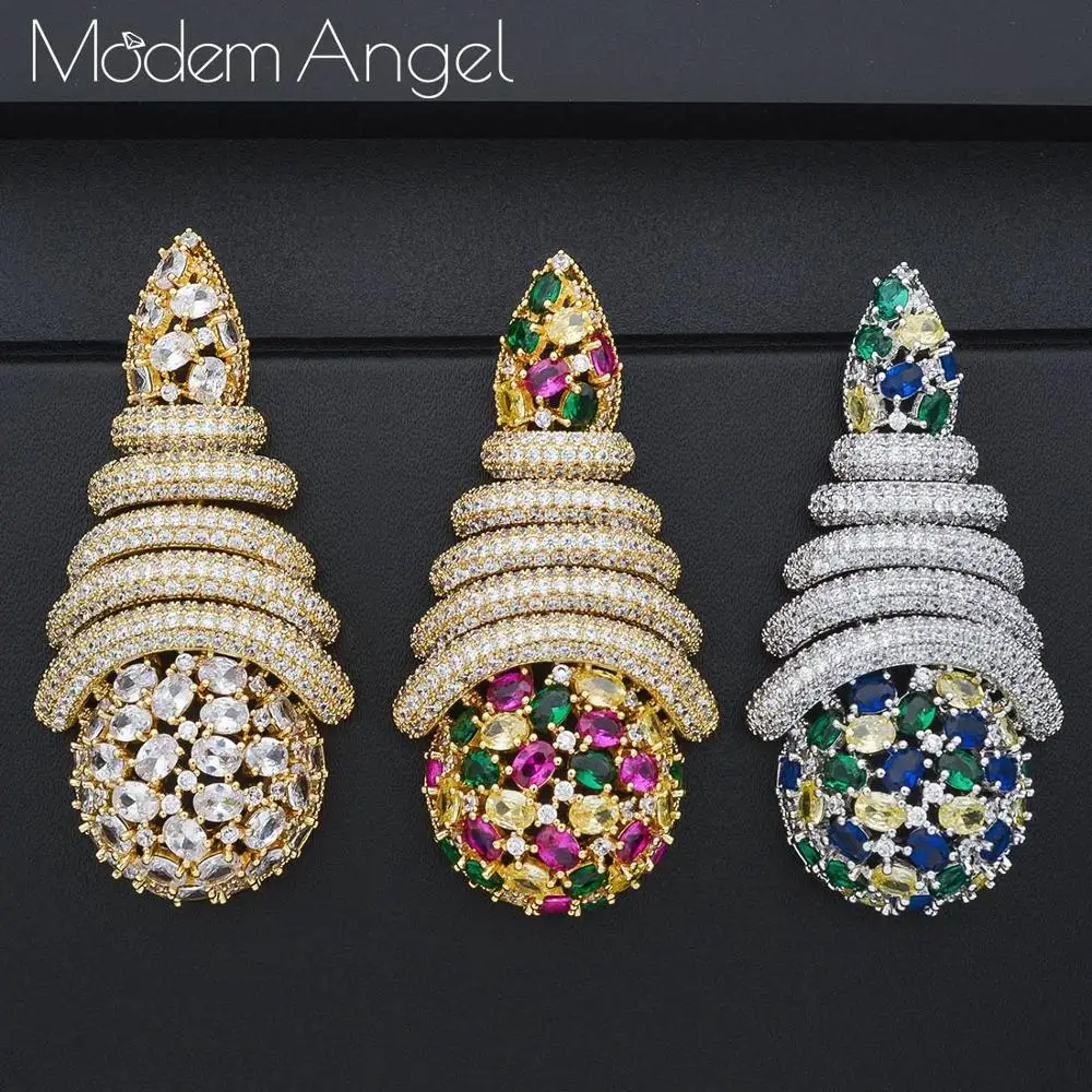 

ModemAngel известного бренда класса люкс твист ремень трендовые длинные серьги с цирконом Свадебные Обручение вечерние серьги dubai для женщин