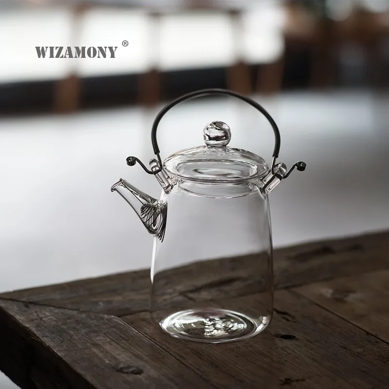 

Японский прозрачный термостойкий стеклянный бытовой фильтр ручной работы для приготовления чая кунг-фу