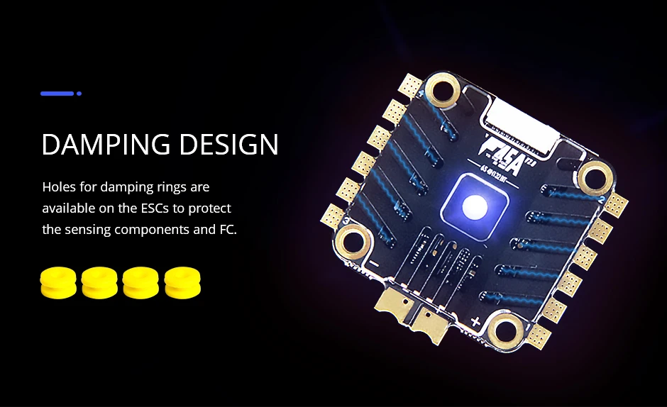 T-двигатель F45A PRO F45A 6S 4 в 1 ESC электронный регулятор скорости BLHELI_32 DSHOT1200 Совместимость для моторов Tmotor F40 F60 pro II