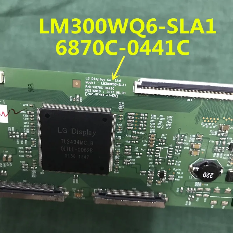 1 шт. 2 оригинальный 90% новый для LG LM300WQ6 SLA1 6870C 0441C T Con логическая плата 100% тест