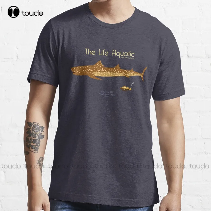 

The Life Aquatic - Jaguar_Shark T-Shirt men tshirts Custom aldult Teen unisex digital printing xs-5xl All seasons cotton