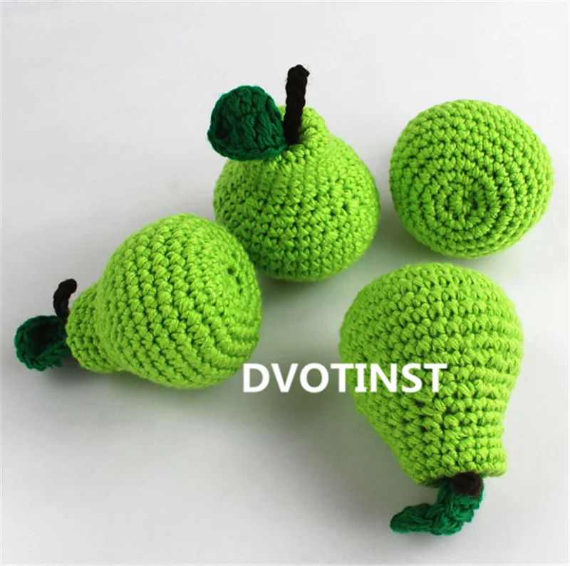 Dvotinst/реквизит для новорожденных; мягкий костюм для маленьких мальчиков и девочек; вязаный комплект одежды с кроликом для новорожденных; реквизит для фотосессии; аксессуары - Цвет: 1pc green pear