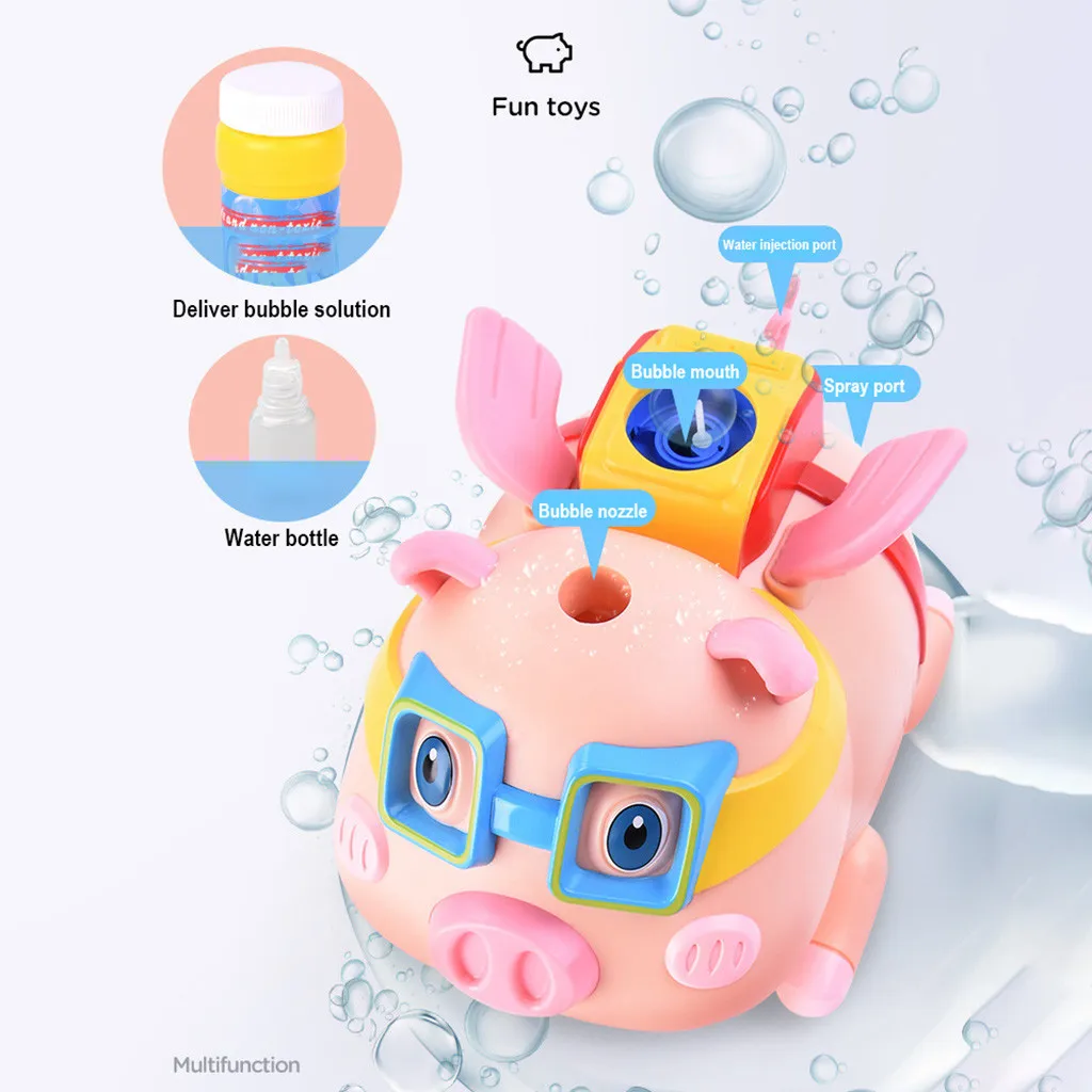 HIINST Kids Bubble Pig с 2 4G часами пульт дистанционного управления светодиодная вспышка и