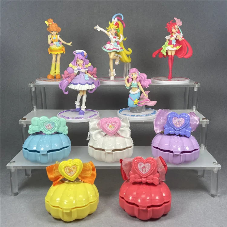 

Genuine Pretty Cure PB Limited Tropical-Rouge Candytoy Ex Cashapou Shell Storage Box Gacha Beautiful Girl Decoration Model