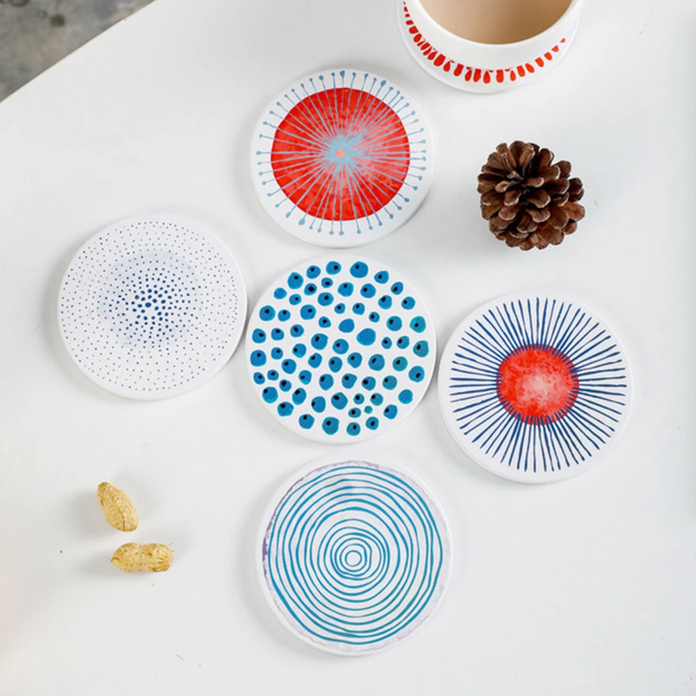1 шт. креативная впитывающая керамическая подставка в скандинавском стиле