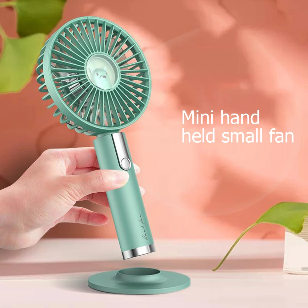 Портативный мини ручной вентилятор с зарядкой от USB охлаждающий 3 скорости
