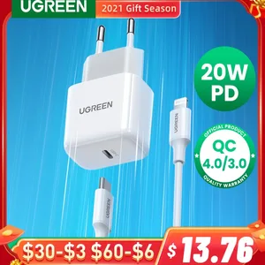 ugreen pd charger 20w usb c charger for iphone 13 12 11 fast charging usb charger for samsung s10 xiaomi mobile phone charger free global shipping