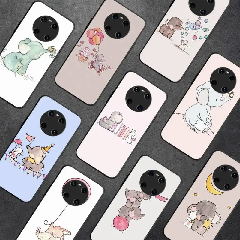 

Balloon mouse Elephant rabbit Phone Case For Huawei Y 5 Y6 2019 Y5 2018 Y9 2019 Luxury case for 9prime2019