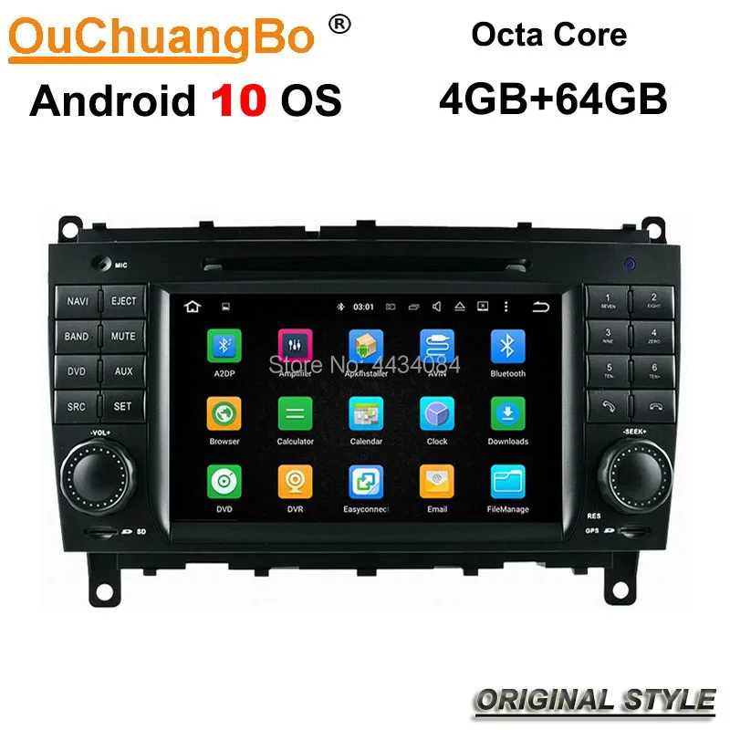 Ouchuangbo PX5 автомобильный аудио gps стерео для MB benz CLK W209 CLS W219 с 8 ядрами зеркальная