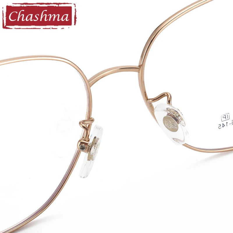 Очки из чистого титана большие круглые женские роскошные легкие оправы высшего