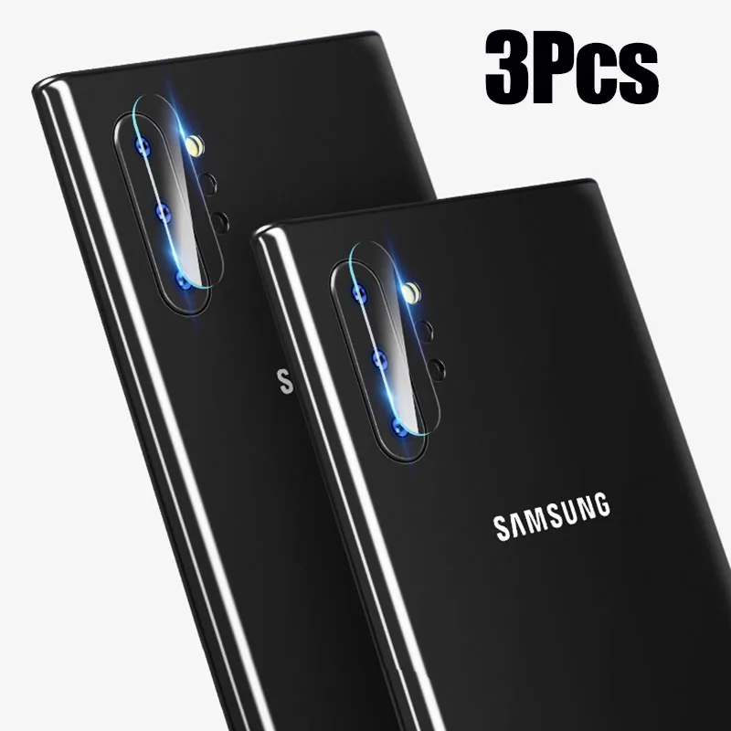 3 шт. 2.5D объектив камеры закаленное стекло для Samsung Galaxy Note 10 + S10 Plus S10e Защитная