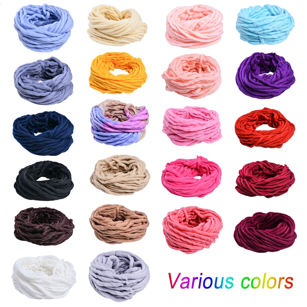 DIY шарф тапочки шляпа линия мягкая пряжа 7-8 мм одинарная грубая шерсть игла одеяло