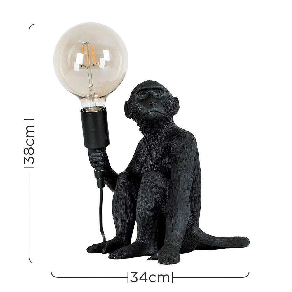 

Creative Table Lamp, Monkey Lamp, Resin Lamp Body, E27 Lamp Holder, 220V, Used for Living room, Bedroom, Office Lighting