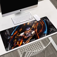 extra large mouse pad solo leveling keyboard gaming accessories mousepad anti slip natural rubber with locking edge mouse mat