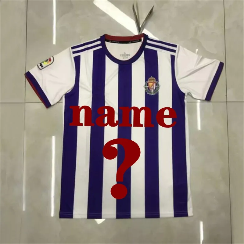 Черный Высокое качество Королевский Valladolid Домашняя мужская футболка Valladolid Toni вилла Sergio Guardiola Enes Unal - Цвет: Черный
