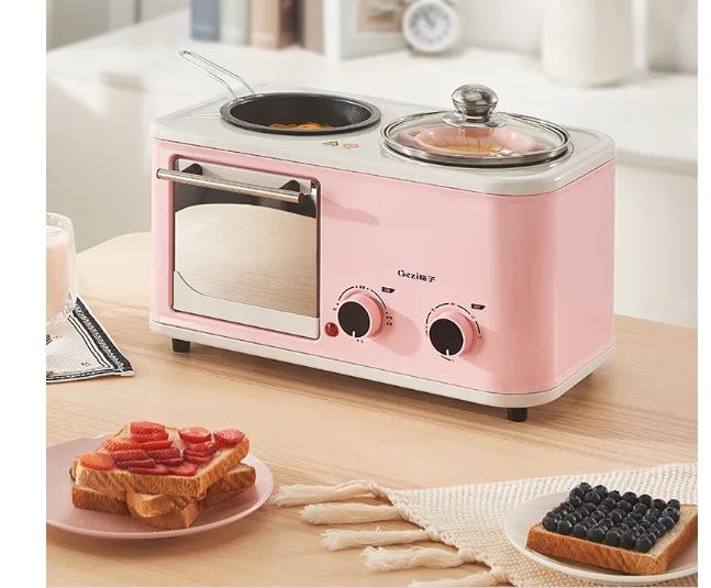 Машина для завтрака No-stick Roaster Shabu-электрический гриль барбекю 6 передач тостер без