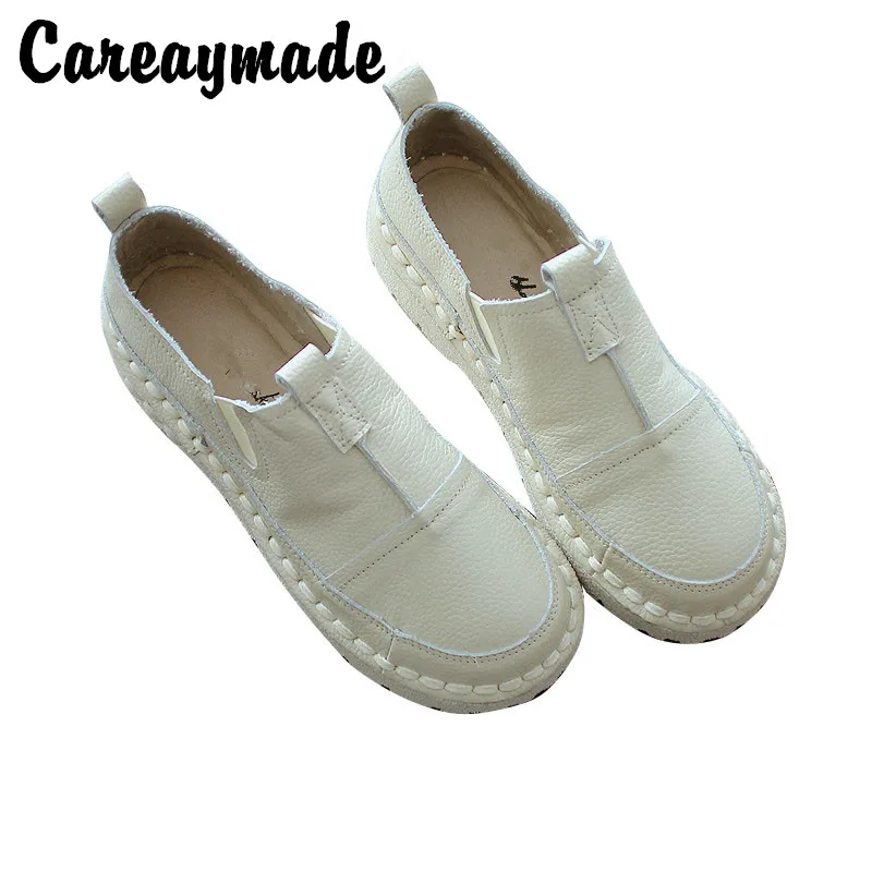 Удобные туфли Careaymade из натуральной кожи на мягкой подошве женские с низким