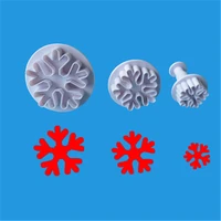 christmas snowflake shaped spring mould sugar chocolate mold christmas tree cake bakeware pastry cookies bakeware moulds tools