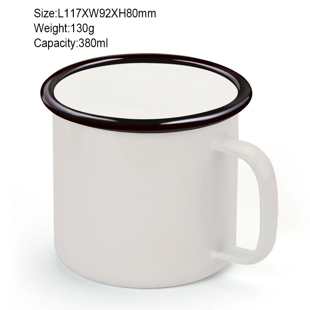 380 мл Творческий Винтаж чашки покрытые эмалью посуда Кофе Чай чашка кружка для