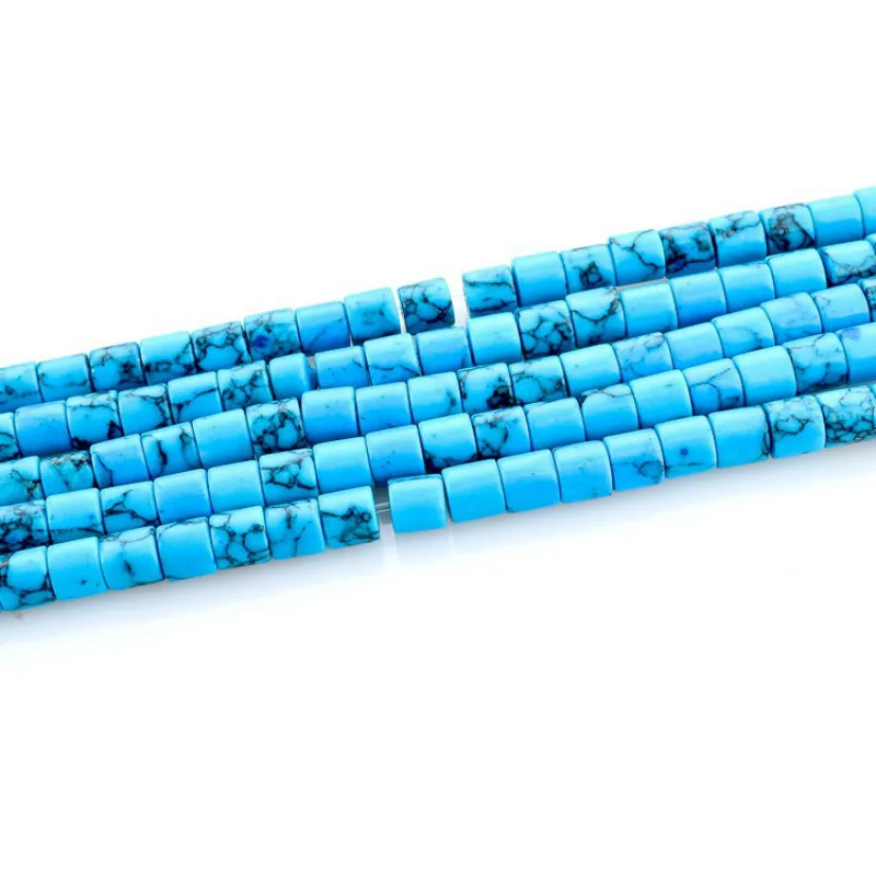 Бусины Из синей сосны для изготовления ювелирных изделий ручной работы 4 х4