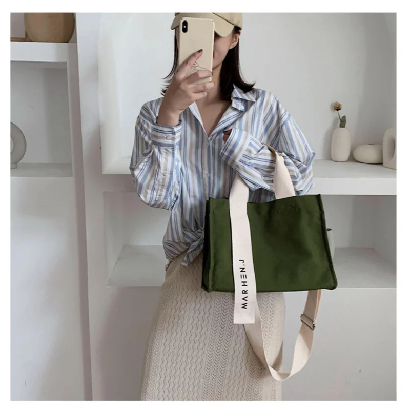 

Purses and Handbags for Women Large Capacity School Book Bags Teenage Girls Shopping Tote Ladies Canvas Shoulder Bag