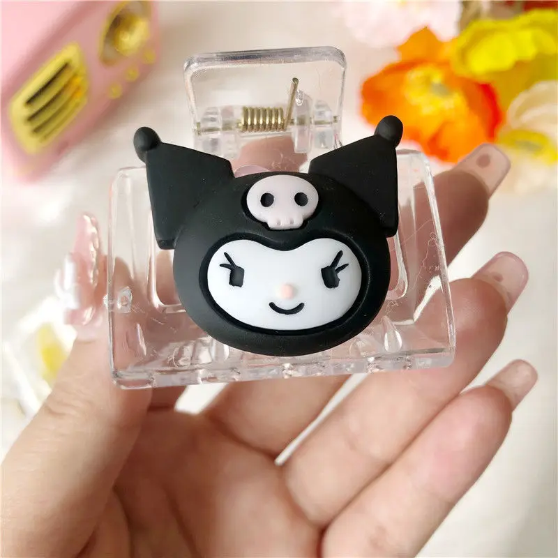 Sanrioed Mymelody Kuromi Cinnamoroll помпон пурин Hellokts Японская девочка зажим для сердца мягкие