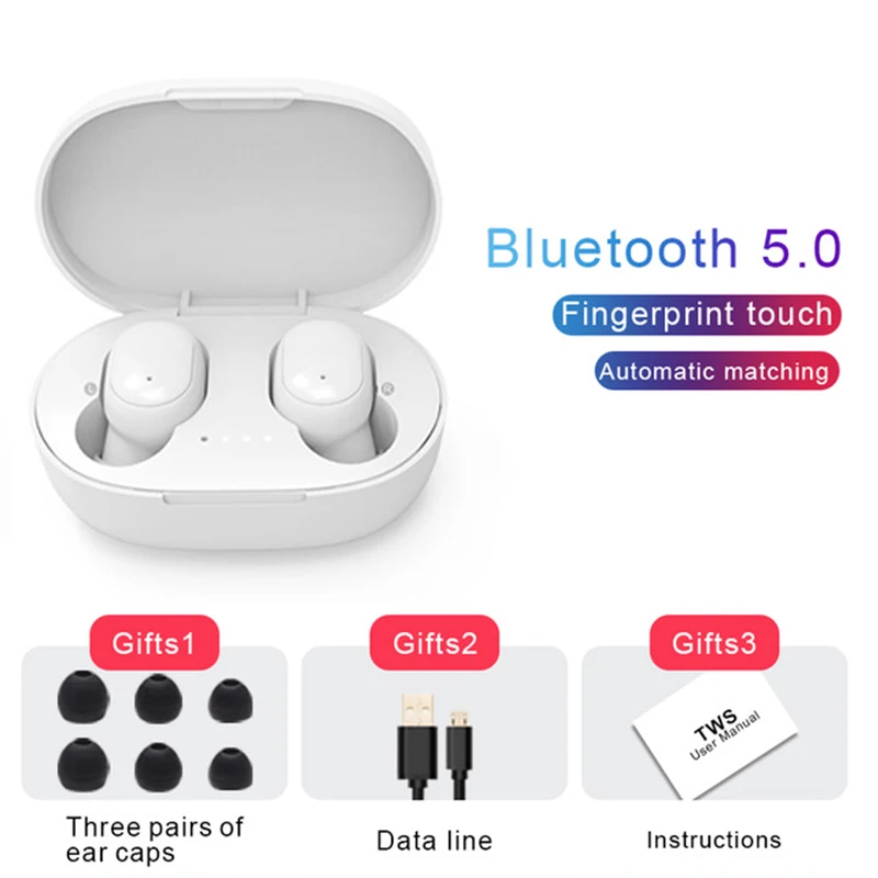 

Bluetooth A6S TWS, - 5,0 TWS, Xiaomi, iPhone, Huawei, Samsung
