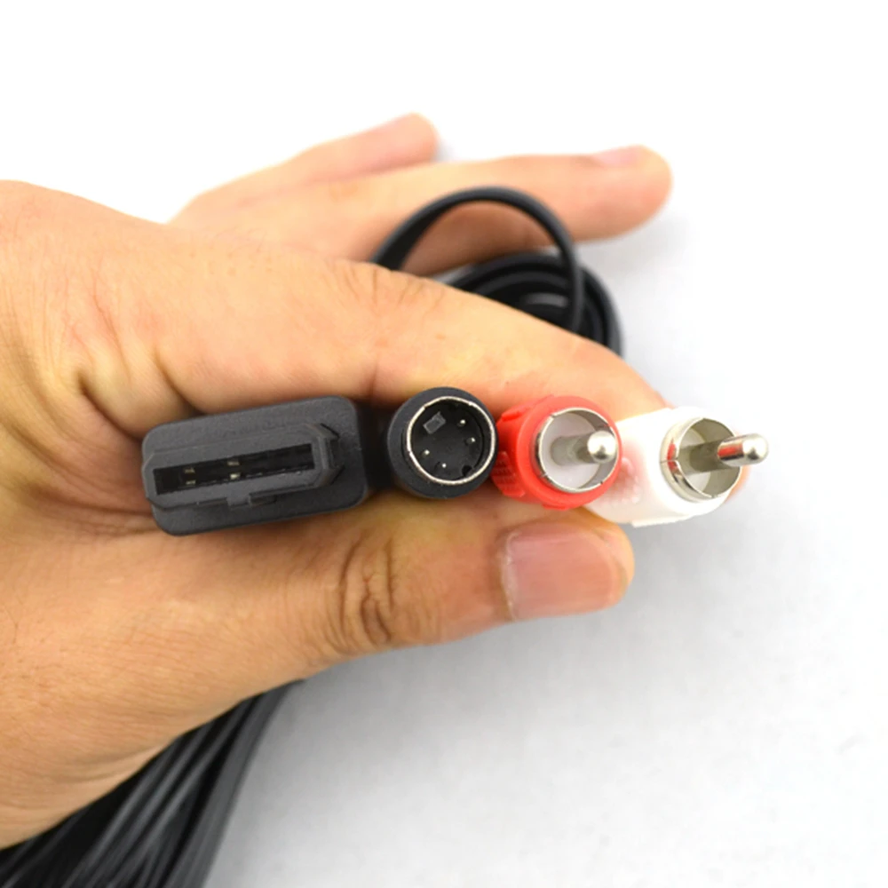 100 шт. 1 8 м Универсальный 3 RCA/2 RCA S-Video AV Аудио Видео кабель Super для Gamecube N GC SNES N64 -