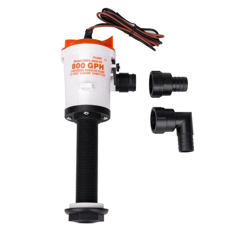 350 600 800 GPH 12 V лодка Livewell аэратор Baitwell аэрационный насос 19 мм Погружной бак для