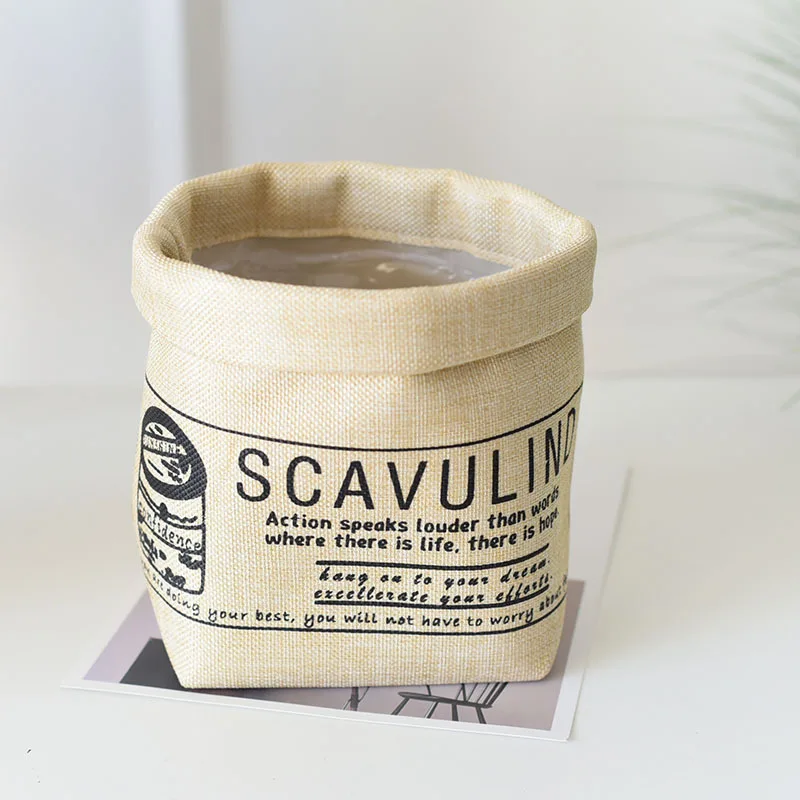 Скандинавский тканевый цветочный горшок сумка для хранения коробка можно мыть