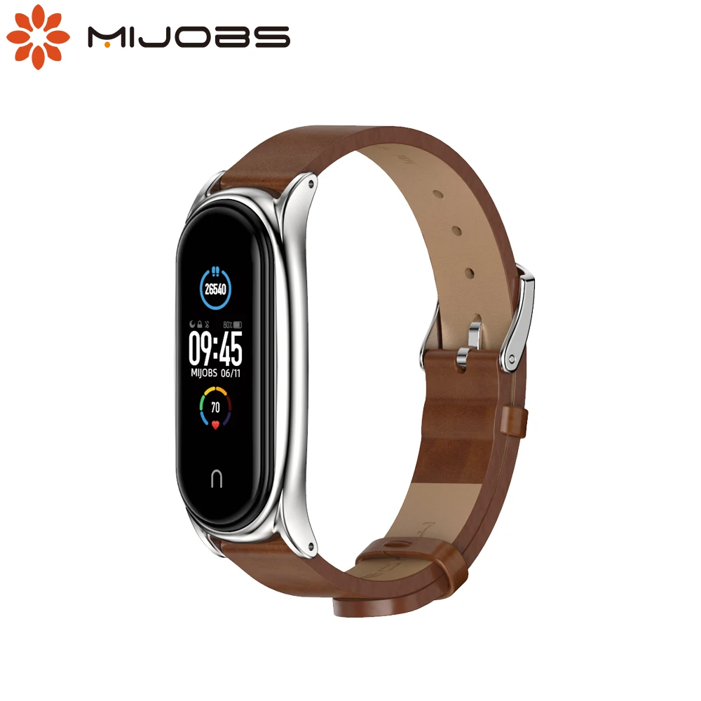 

For Mi Band 7 6 5 4 3 Strap PU Leather Correa Opaska Do Mi Band 6 Strap Miband 4 Bracelet For Xiaomi Xiomi Metal Wristbands