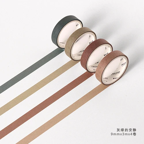 

5Pc/Set Fall In Love with Color Washi Tape Set Solid Color Masking Tape Decorative Adhesive Tape Sticker Scrapbooking Stationery