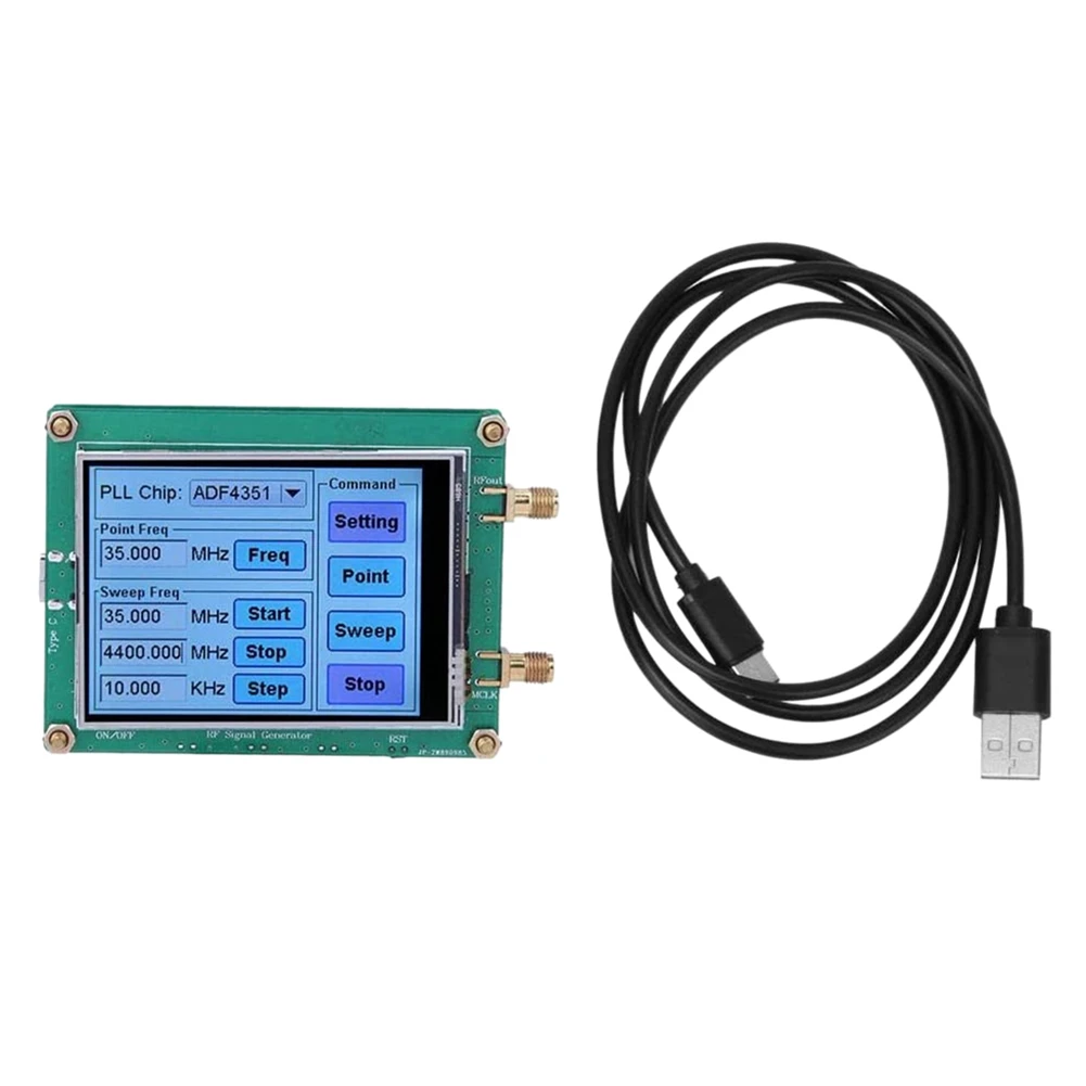 ADF4350 137 5 4400 м генератор радиочастотных сигналов с сенсорным экраном точечных