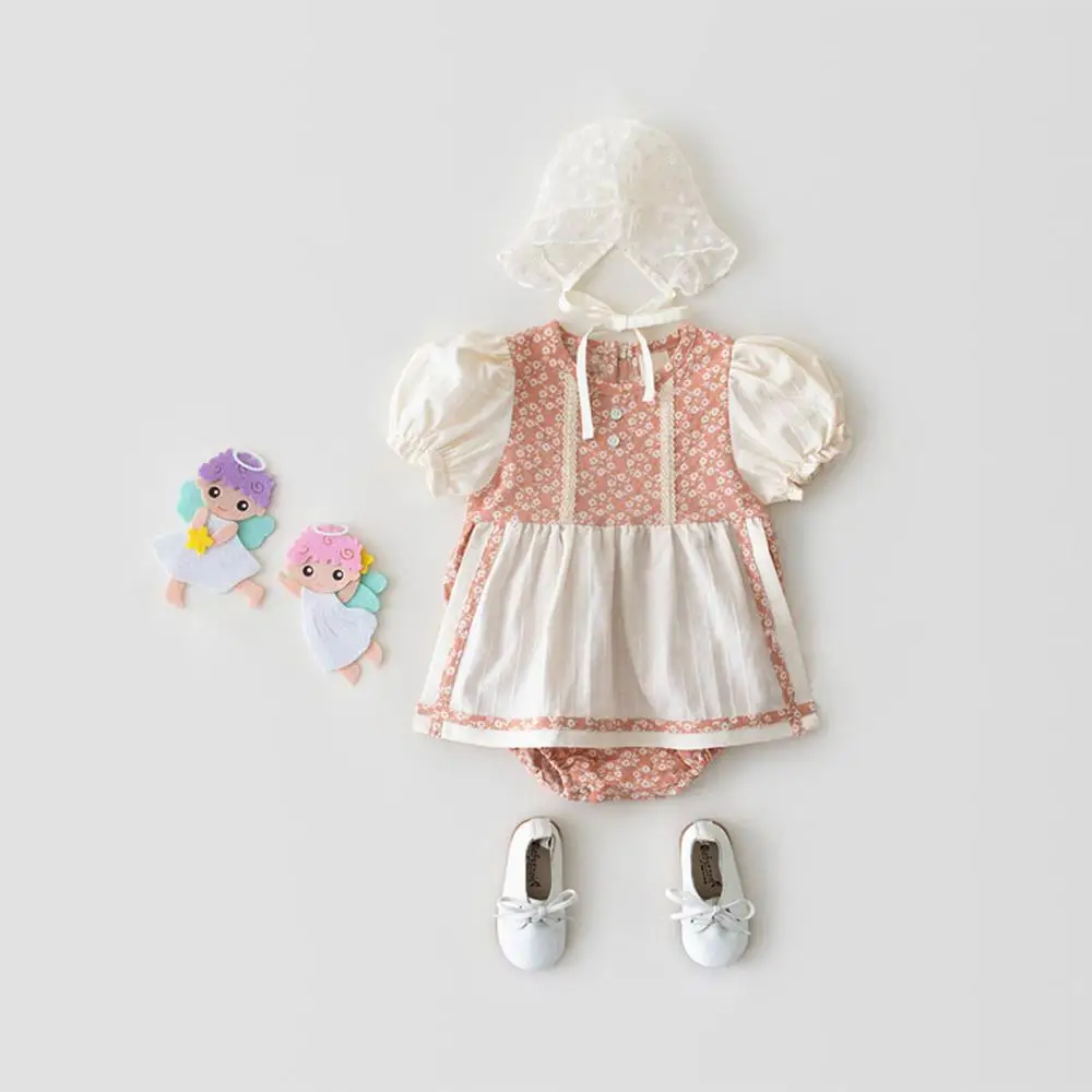 Одежда для малышей в сельской местности цветочные новорожденных ползунки