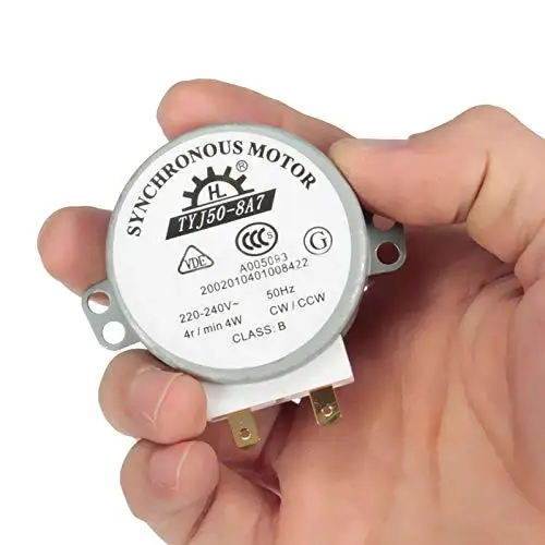 AC 220 V-240 V 4W 50/60 Гц 4 R CW/CCW микроволновый поворотный стол с синхронным электродвигателем TYJ50-8A7 D вал 4 об/мин