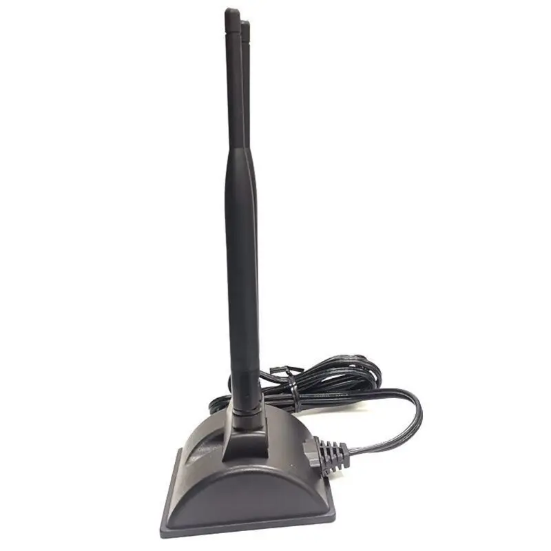 

5G Dual Band WiFi Antenna High Gain 6DBi Omni Directional RP-SMA Plug Connector with Magnetic Base for Wireless Router