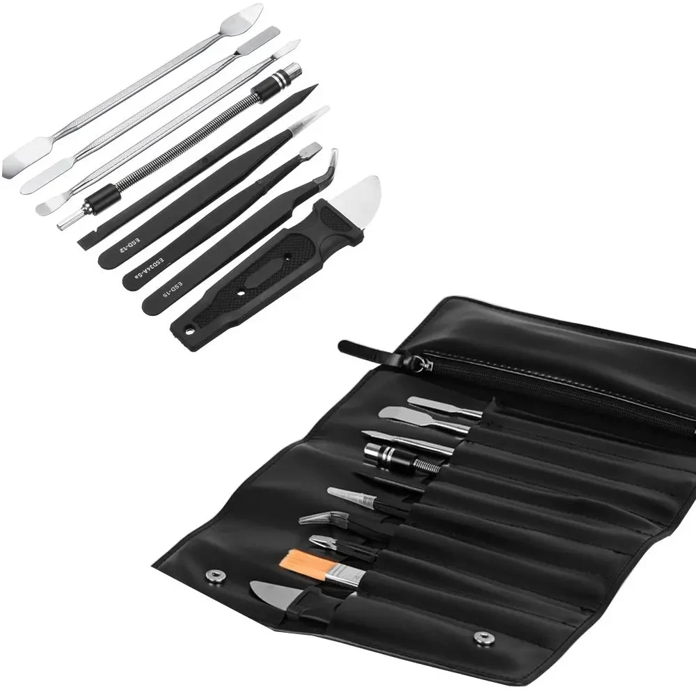 

Mobile Phone Repair Tools Kit Spudger Pry Opening Tool Tweezer Universal Soft Rod Sleeve Cleaning Brush
