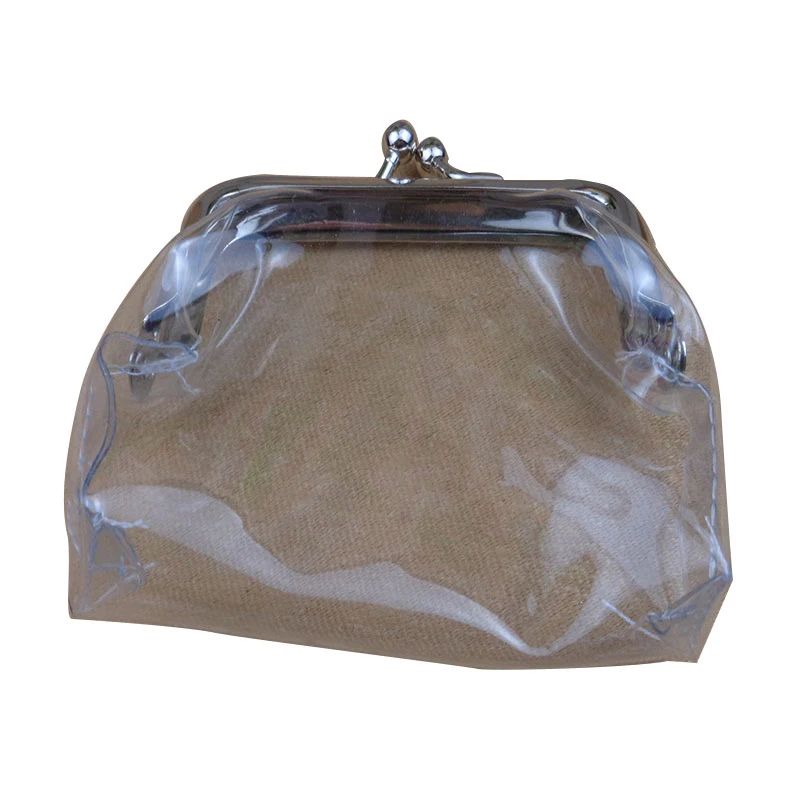 

Fashion Transparent Pvc Women Coin Purse Card Case Business Card Holder Women Men Waterproof Key Wallet Mini Money Bags