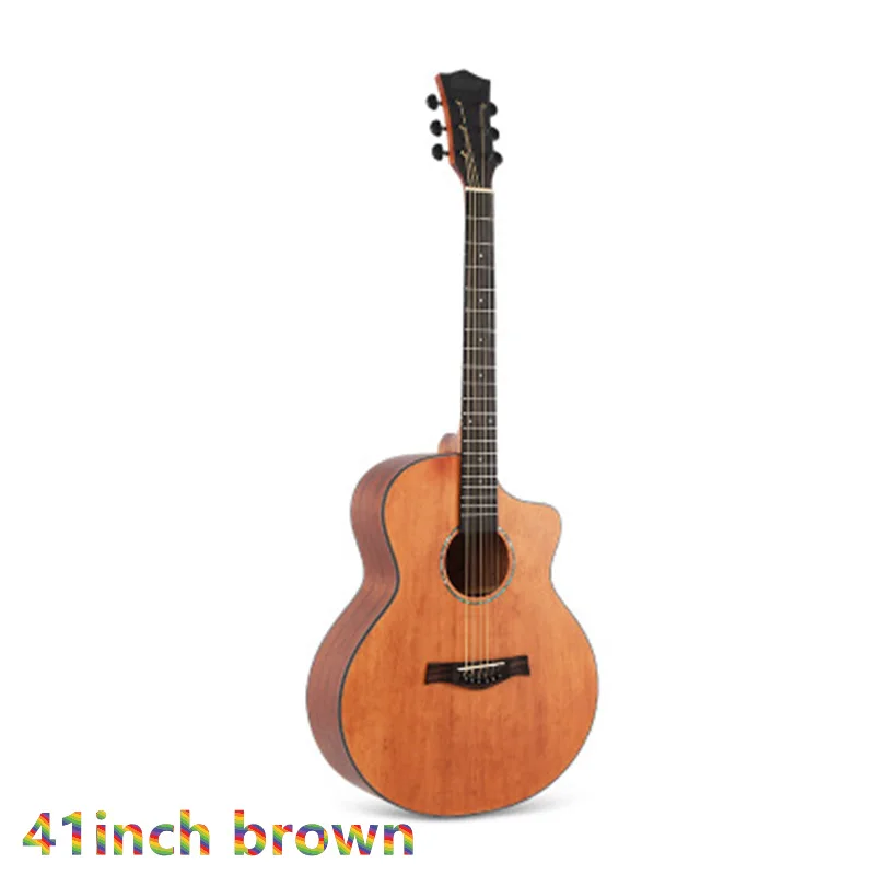 41 дюймов в разрезе гитары 6 Строки народном стиле GuitarMatte отделка Массив ели Сапеле
