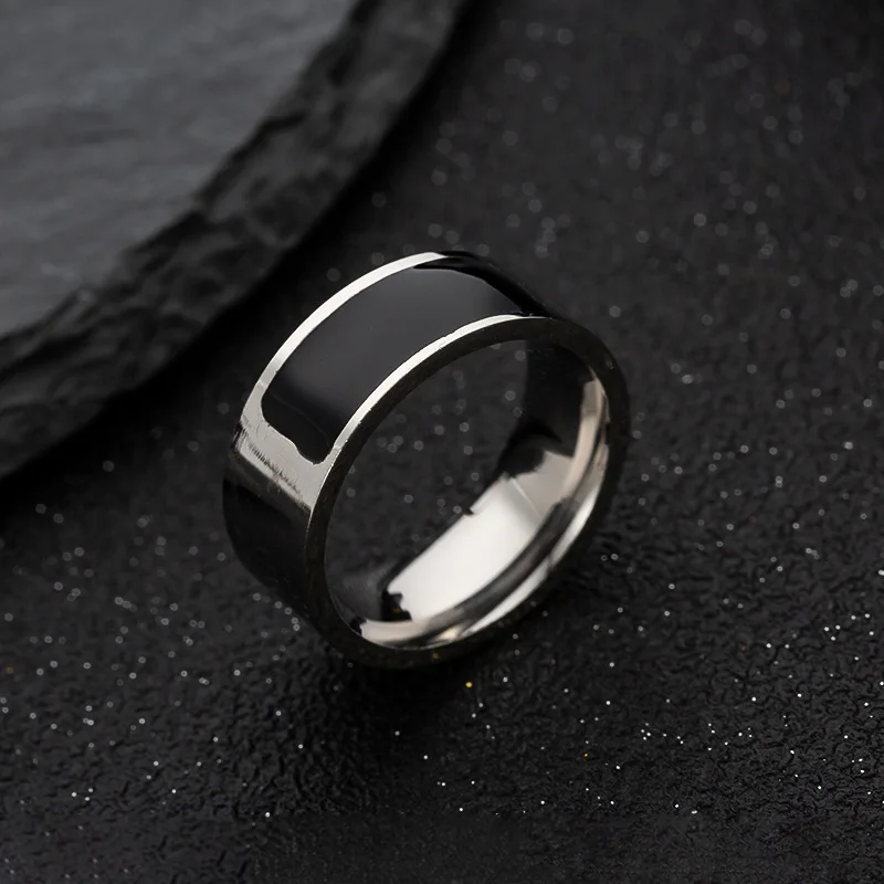 new titanium steel nfc smart ring intelligent wearable device accessories nfc function smartphone ring nfc finger ring free global shipping