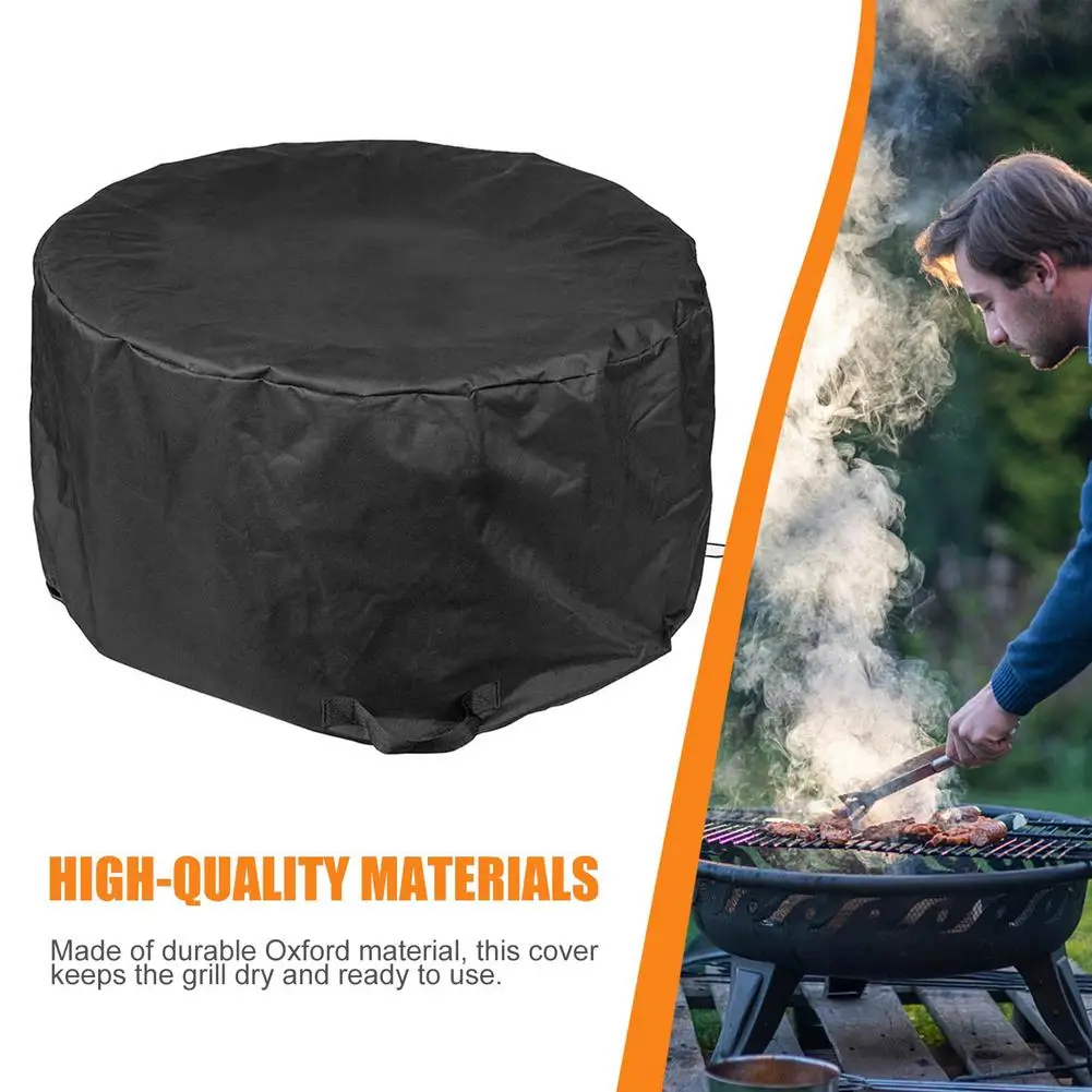 Крышка для гриля крышка костра круглая барбекю водонепроницаемый обогреватель