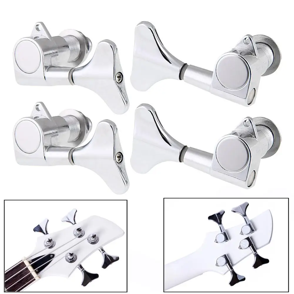 

Electric Bass Tuning Pegs Tuners Machine Closed Heads Knobs Set for Acoustic String Precision Jazz Bass Replacement Parts
