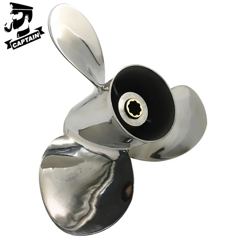 Подвесные двигатели Captain Propeller 9 1/4x9 для Yamaha HP 15HP F15C F15 F20 нержавеющая сталь 8 зубьев